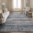 thumbnail image 1 of Bloom Rugs Washable Non-Slip 8' x 10' Rug - Gray / Blue / Blush Modern Abstract Area Rug for Living Room, Bedroom, Dining Room, and Kitchen - Exact size: 8' x 10', 1 of 10