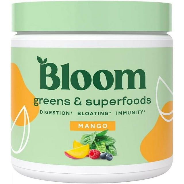 Bloom Super Greens Probiotic Mix for Women's Digestive Health