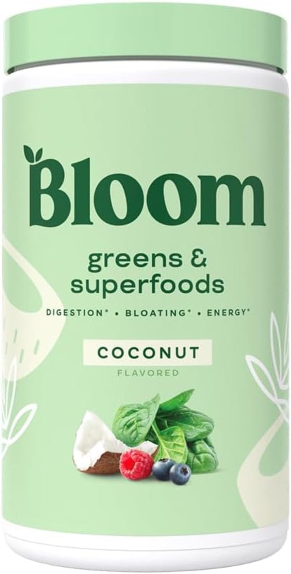 Bloom Super Greens Probiotic Smoothie Mix for Women's Digestive Health