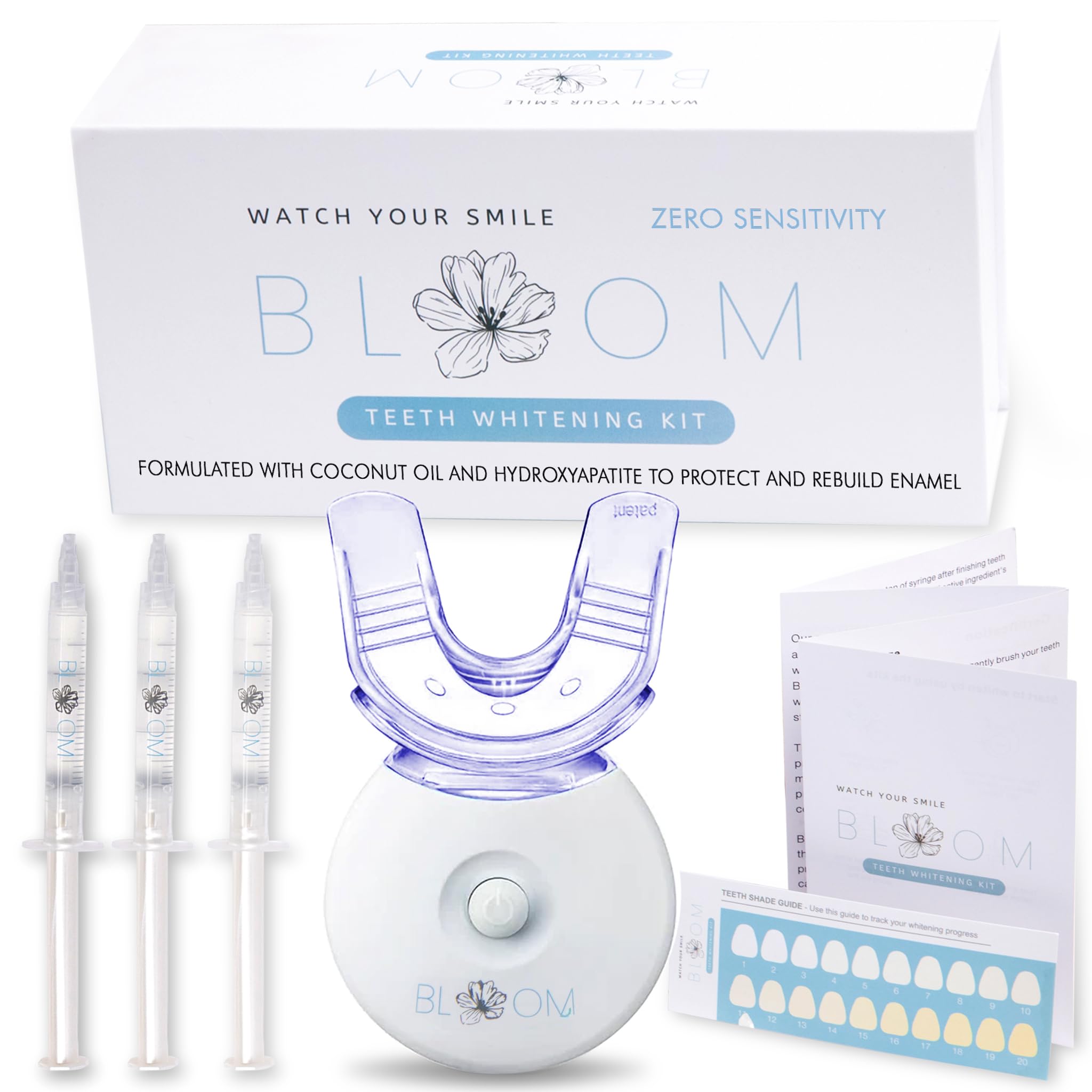 Bloom Teeth Whitening Kit 3X 3ml Gel Syringes 35 carbemide Peroxide