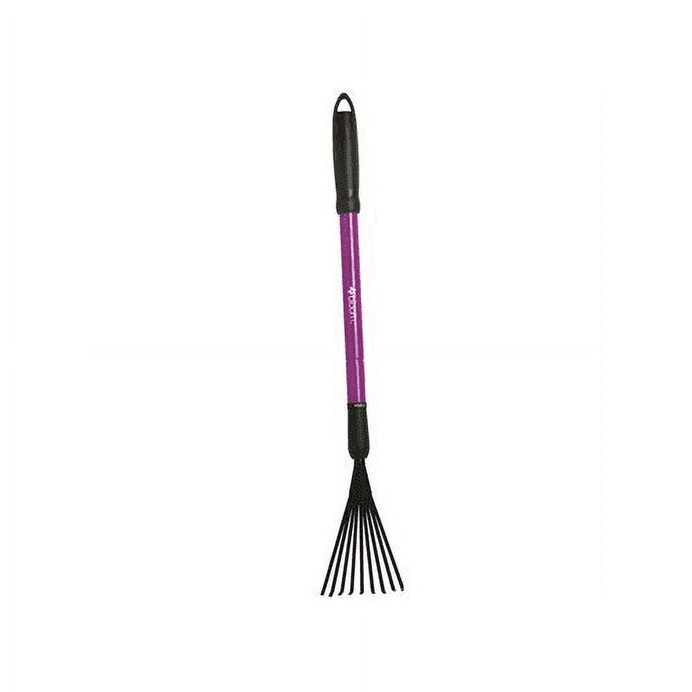 Adjustable Length Telescopic Steel Shrub Rake in Assorted Colors
