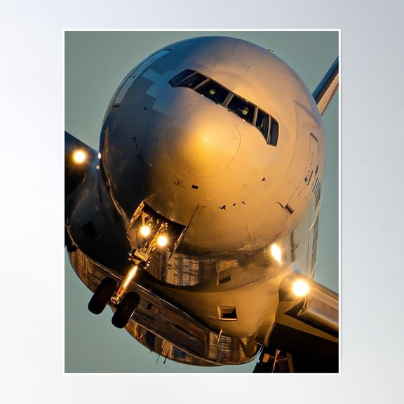 Bloom Theory Airplane Poster Wall Art, Modern Wall Decor, 8x12 UNFRAMED