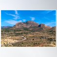 thumbnail image 1 of Bloom Theory Busot Spain View From Castle To Mountains Poster Wall Art, Modern Wall Decor, 8x12 UNFRAMED, 1 of 3