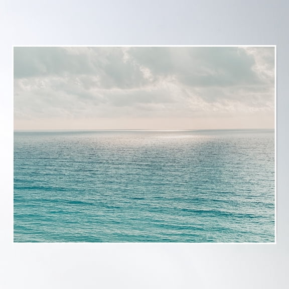 Bloom Theory Cancun Beach Front Poster Wall Art, Modern Wall Decor, 12x18 UNFRAMED