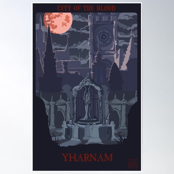 Bloom Theory City Of The Blood Poster Wall Art, Modern Wall Decor, 8x12 UNFRAMED