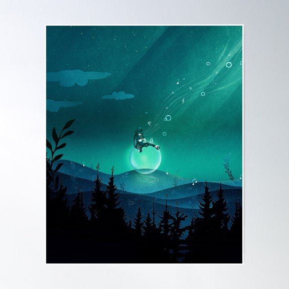 Bloom Theory Comfortably Numb Poster Wall Art, Modern Wall Decor, 8x12 UNFRAMED