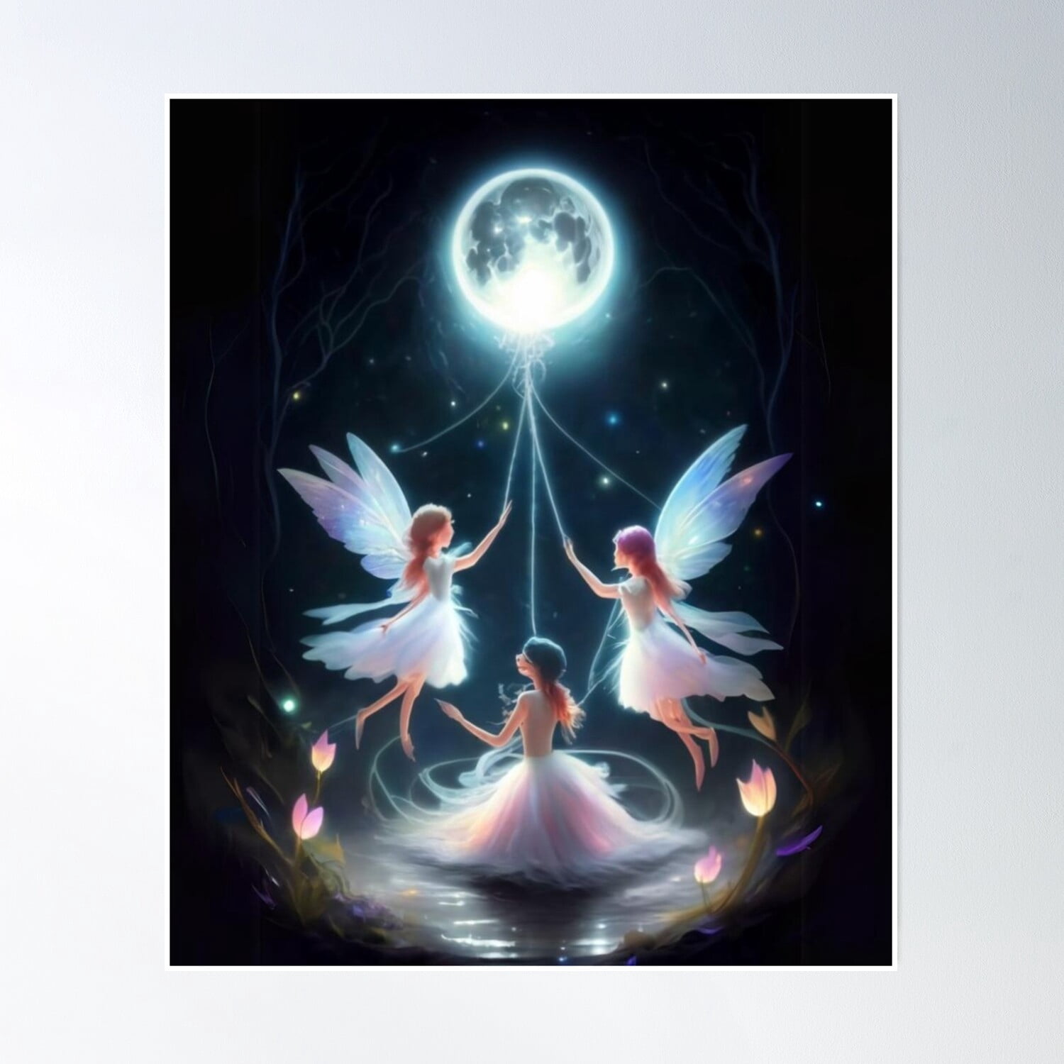 Bloom Theory Dance Of The Fairies Under The Moonlight Poster Wall Art ...