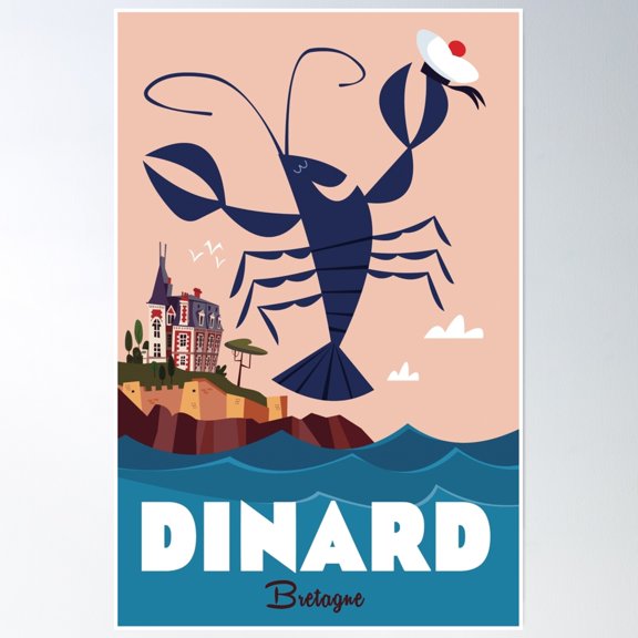 Bloom Theory Dinard Poster Wall Art, Modern Wall Decor, 24x36 UNFRAMED