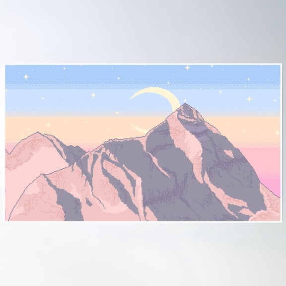 Bloom Theory Everest Poster Wall Art, Modern Wall Decor, 16x24 UNFRAMED
