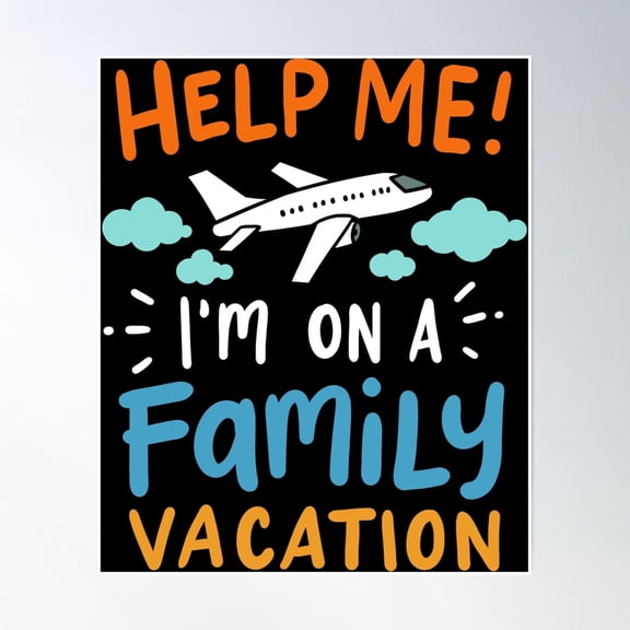 Bloom Theory Family Vacation Travel Poster Wall Art, Modern Wall Decor, 8x12 UNFRAMED