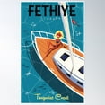 thumbnail image 1 of Bloom Theory Fethiye Poster Wall Art, Modern Wall Decor, 12x18 UNFRAMED, 1 of 3