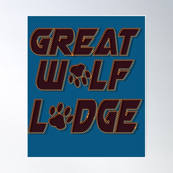 Bloom Theory Great Wolf Lodge Poster Wall Art, Modern Wall Decor, 8x12 UNFRAMED
