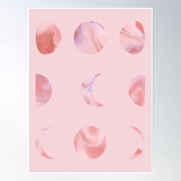 Bloom Theory I’M In Heaven Moon Cycle Poster Wall Art, Modern Wall Decor, 8x12 UNFRAMED