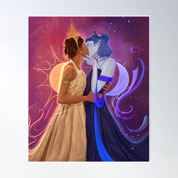 Bloom Theory Lumity Kiss The Owl House Poster Wall Art, Modern Wall Decor, 8x12 UNFRAMED