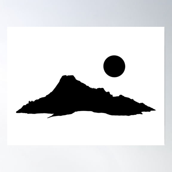 Bloom Theory Mako Island Vector Poster Wall Art, Modern Wall Decor, 8x12 UNFRAMED