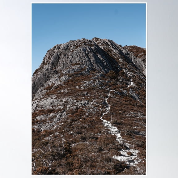 Bloom Theory Maroon Mouantain Poster Wall Art, Modern Wall Decor, 16x24 UNFRAMED