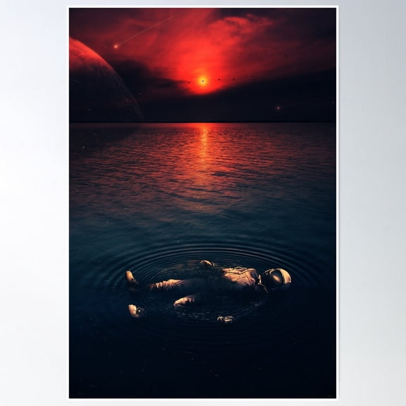 Bloom Theory Midnight Chill Poster Wall Art, Modern Wall Decor, 8x12 UNFRAMED