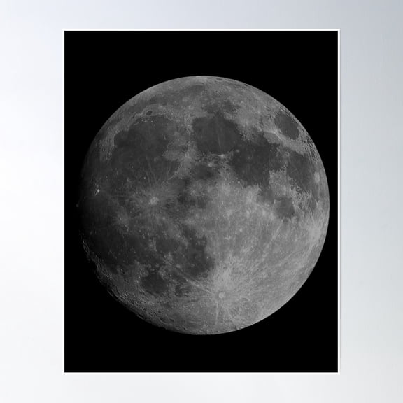 Bloom Theory Moon Full Moon Moon Love Poster Wall Art, Modern Wall Decor, 8x12 UNFRAMED