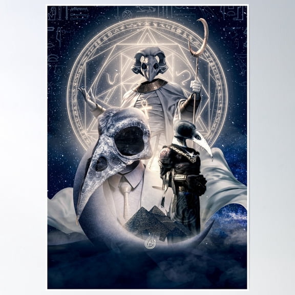 Bloom Theory Moon Knight Khonshu Poster Wall Art, Modern Wall Decor, 12x18 UNFRAMED