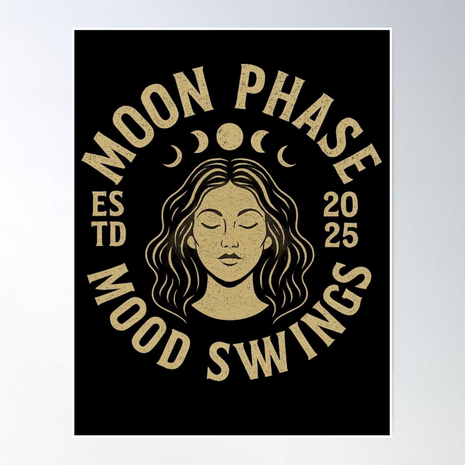 Bloom Theory Moon Phase Mood Swing - Humour, Fun, Happiness Poster Wall ...