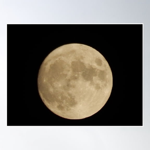 Bloom Theory Moon Photo Poster Wall Art, Modern Wall Decor, 8x12 UNFRAMED