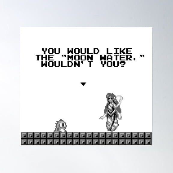 Bloom Theory Moon Water Poster Wall Art, Modern Wall Decor, 12x18 UNFRAMED