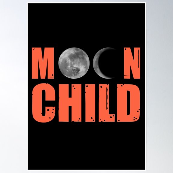 Bloom Theory Moonchild Poster Wall Art, Modern Wall Decor, 24x36 UNFRAMED