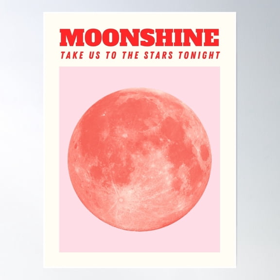 Bloom Theory Moonshine Poster Wall Art, Modern Wall Decor, 16x24 UNFRAMED