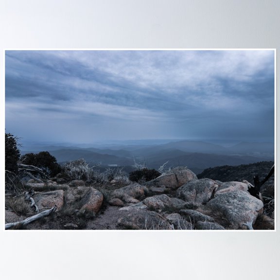 Bloom Theory Mount Buffalo Poster Wall Art, Modern Wall Decor, 8x12 UNFRAMED