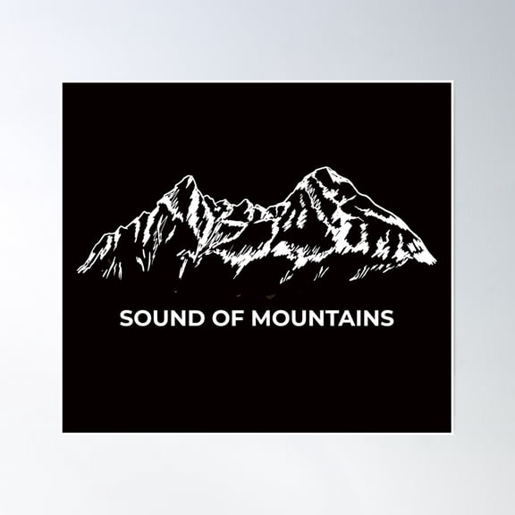 Bloom Theory Mountain T Posters Poster Wall Art, Modern Wall Decor, 8x12 UNFRAMED