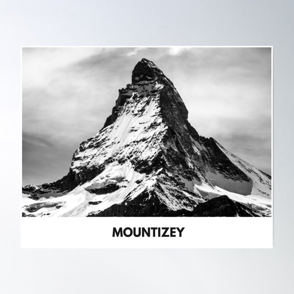 Bloom Theory Mountizey Poster Wall Art, Modern Wall Decor, 24x36 UNFRAMED