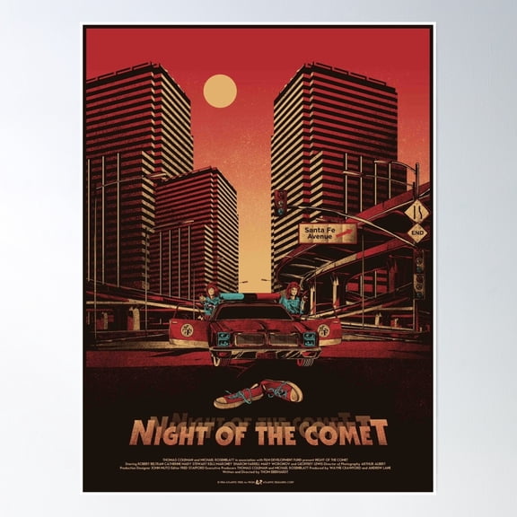 Bloom Theory Night Of The Comet Poster Wall Art, Modern Wall Decor, 12x18 UNFRAMED