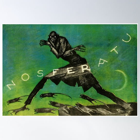 Bloom Theory Nosferatu 1922 German Silent Horror Movie! Poster Wall Art, Modern Wall Decor, 16x24 UNFRAMED