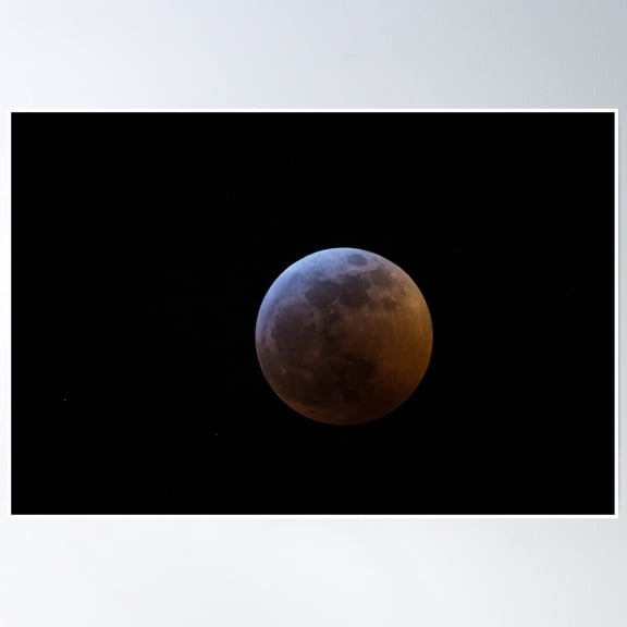 Bloom Theory Photo Of The Moon Poster Wall Art, Modern Wall Decor, 8x12 UNFRAMED