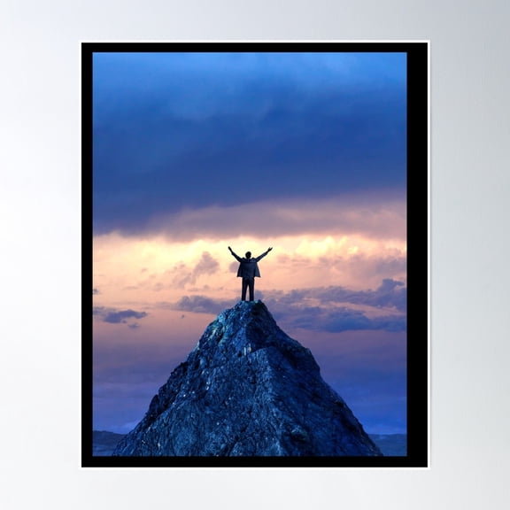 Bloom Theory Reaching Goals Poster Wall Art, Modern Wall Decor, 24x36 UNFRAMED