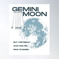 Bloom Theory ReneÃ Rapp Gemini Moon Snow Angel Poster Wall Art, Poster ...