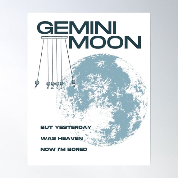 Bloom Theory ReneÃ Rapp Gemini Moon Snow Angel Poster Wall Art, Poster ...