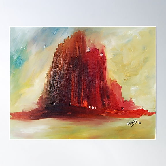 Bloom Theory Sky-High Sanctum Poster Wall Art, Modern Wall Decor, 12x18 UNFRAMED