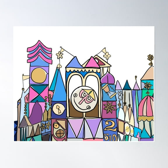 Bloom Theory Small World Poster Wall Art, Modern Wall Decor, 8x12 UNFRAMED