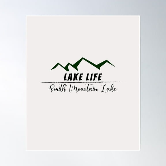 Bloom Theory Smith Mountain Lake Virginia Poster Wall Art, Modern Wall Decor, 8x12 UNFRAMED