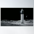 thumbnail image 1 of Bloom Theory Spacex Lunar Lander (4K) Poster Wall Art, Modern Wall Decor, 24x36 UNFRAMED, 1 of 3