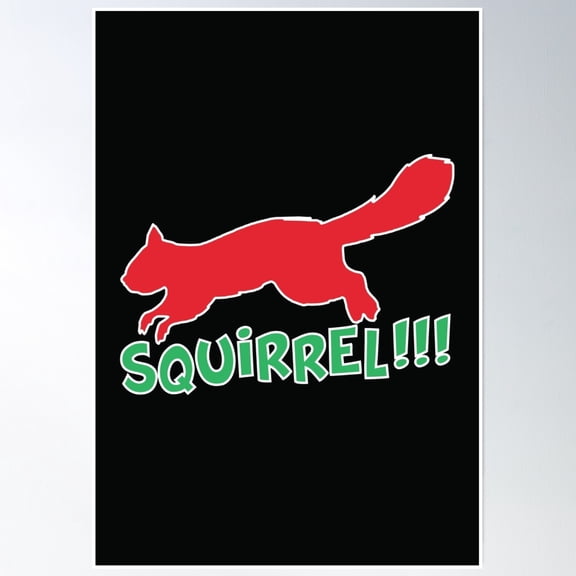Bloom Theory Squirrel!!! Poster Wall Art, Modern Wall Decor, 12x18 UNFRAMED