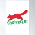 thumbnail image 1 of Bloom Theory Squirrel!!! Poster Wall Art, Modern Wall Decor, 24x36 UNFRAMED, 1 of 3