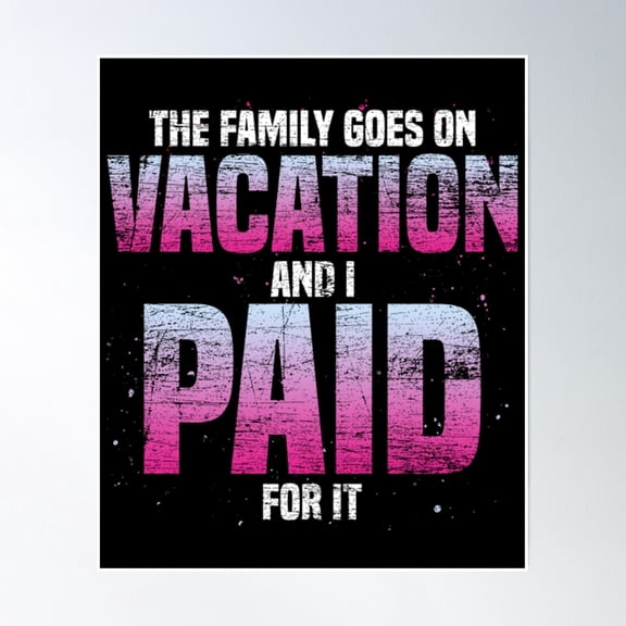 Bloom Theory Summer Holiday Family Trip Funny Family Vacation - Family Vacation Poster Wall Art, Modern Wall Decor, 8x12 UNFRAMED