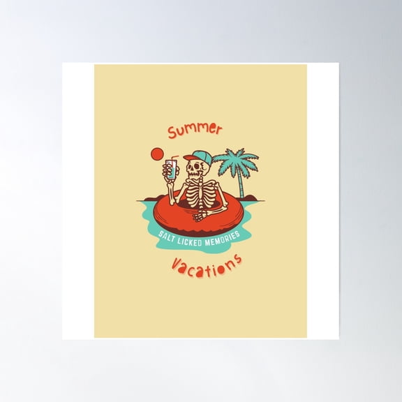 Bloom Theory Summer Vacation Loading Poster Wall Art, Modern Wall Decor, 8x12 UNFRAMED