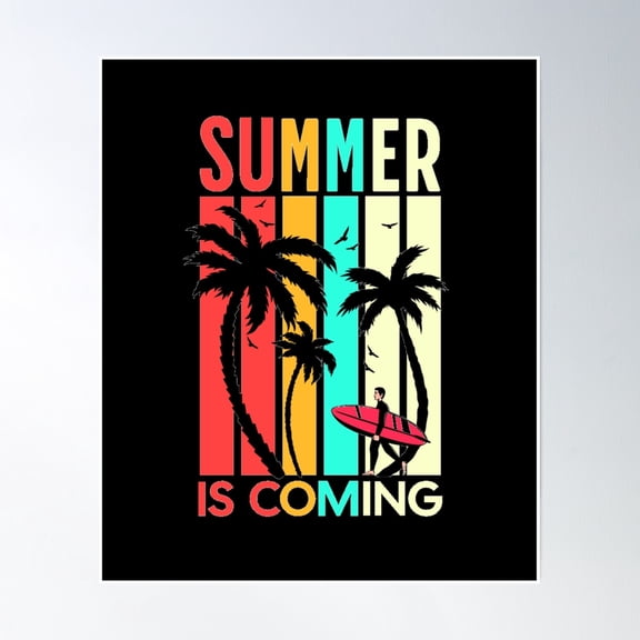 Bloom Theory Summer Vacation Loading Poster Wall Art, Modern Wall Decor, 8x12 UNFRAMED