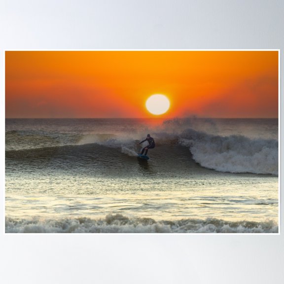 Bloom Theory Sun Surf Poster Wall Art, Modern Wall Decor, 8x12 UNFRAMED