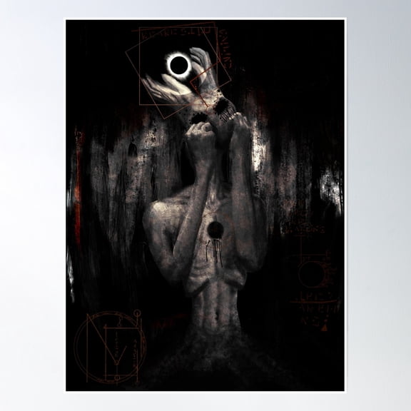 Bloom Theory The Eclipse/ Void Poster Wall Art, Modern Wall Decor, 12x18 UNFRAMED