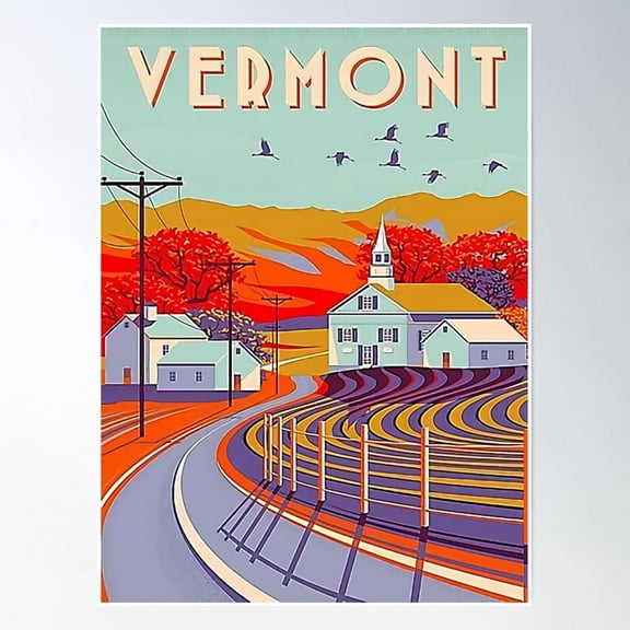 Bloom Theory Trip Holiday Vacation Poster Wall Art, Modern Wall Decor, 24x36 UNFRAMED