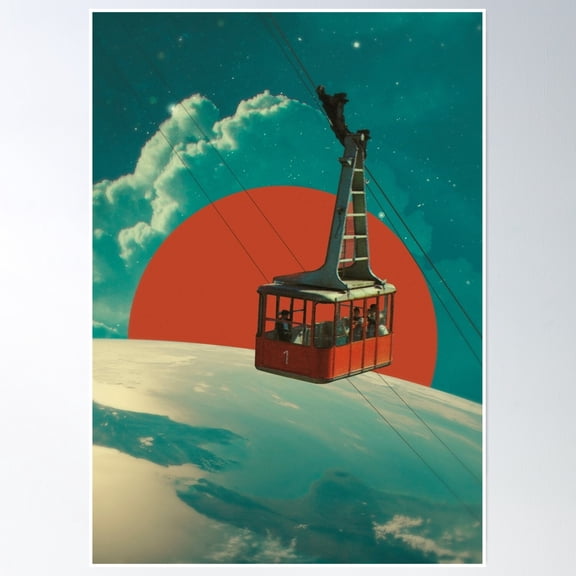 Bloom Theory Up Poster Wall Art, Modern Wall Decor, 12x18 UNFRAMED